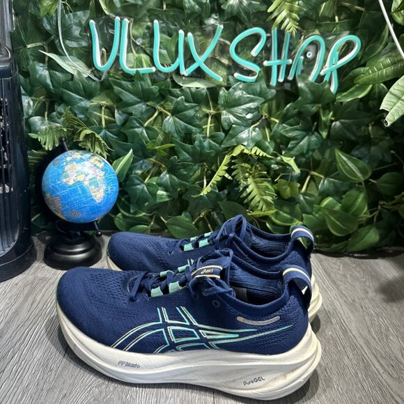 Asics Gel-Cumulus 26 Womens Size 7.5 Blue Athletic Running Shoes Sneakers - Picture 4 of 11